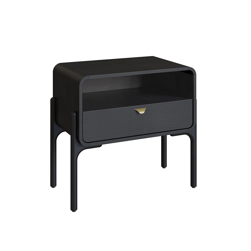 Mesa de noche negra - Imagen 3