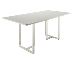 Mesa de comedor Blanco Mate/Champagne