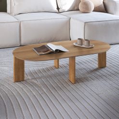 Mesa de centro ovalada