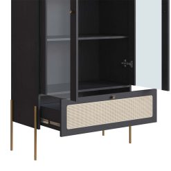 Alternative view of Glass Cabinet NERO