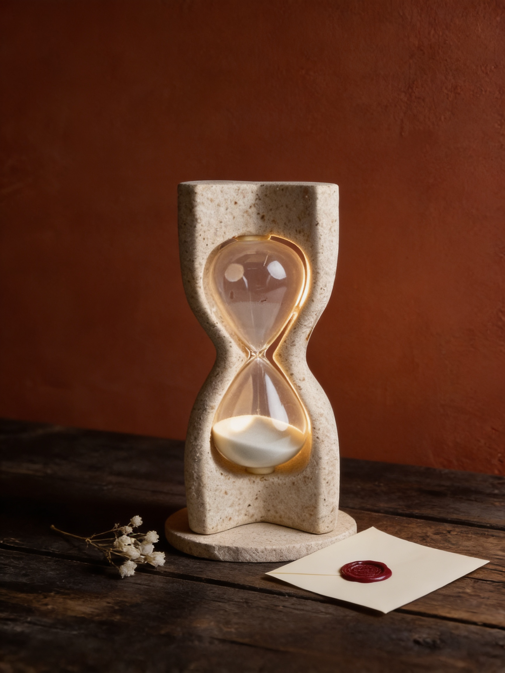 Reloj de arena decorativo